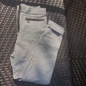 Gingham professional stretch pants